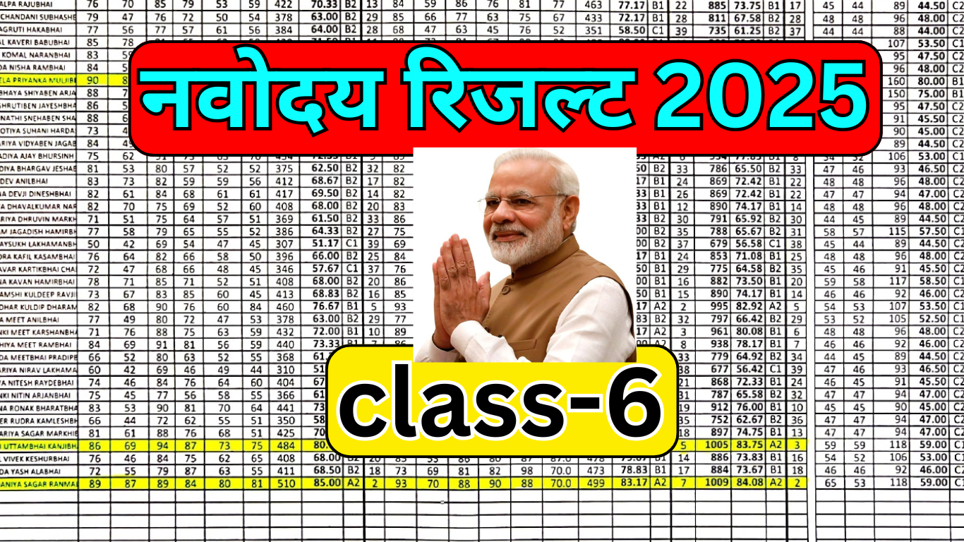 What is the cut-off of JNV class 6?