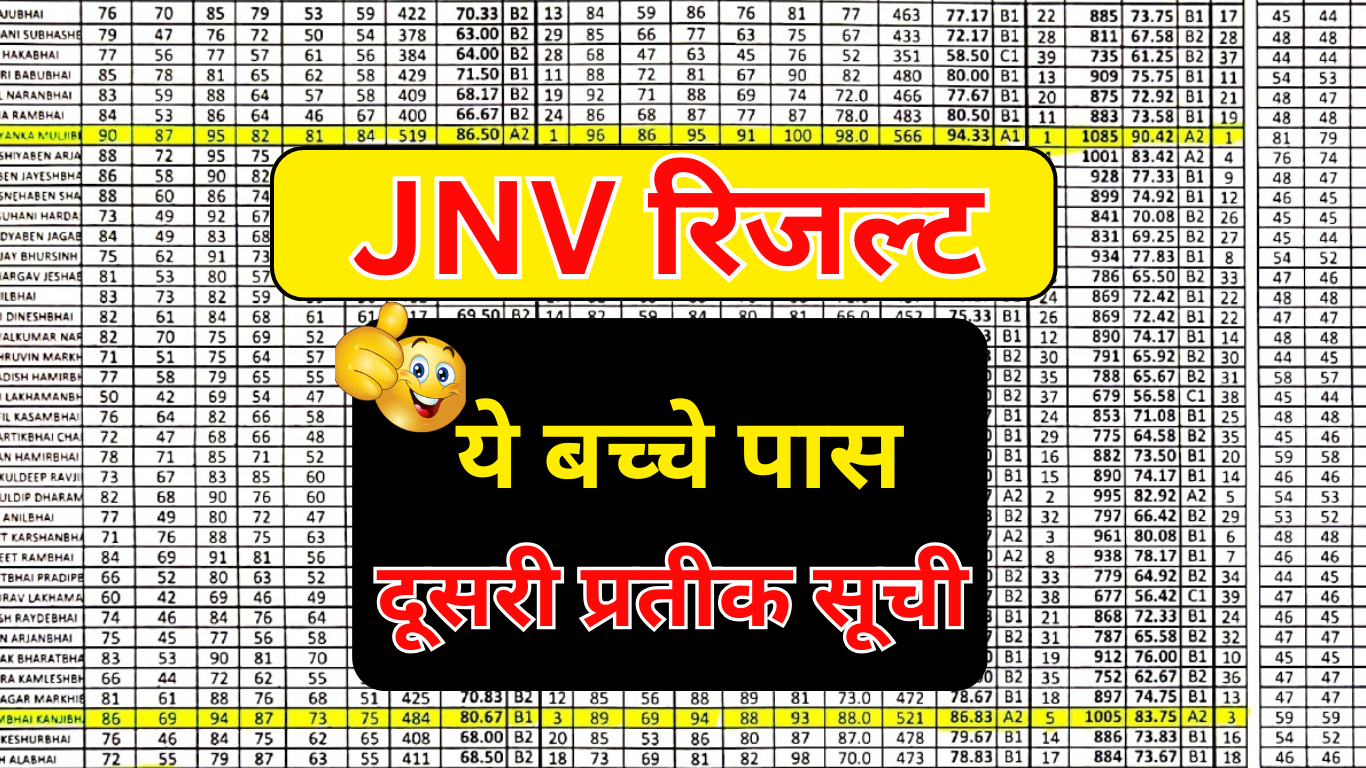 JNV 2nd Waiting List: पूरी जानकारी और लिस्ट देखें!