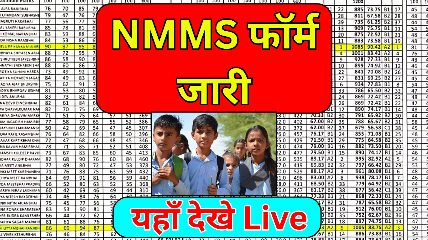 NMMS का फॉर्म आज से शुरू, पात्र छात्र जल्द करें रजिस्ट्रेशन