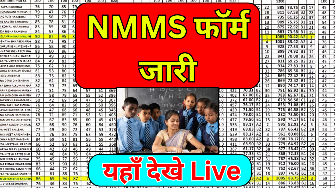 NMMS स्कॉलरशिप के फॉर्म जारी, जाने आवेदन की पूरी प्रक्रिया