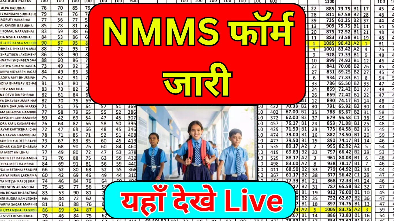 तुरंत करें NMMS 2025 के लिए आवेदन, फॉर्म लाइव हो गया है