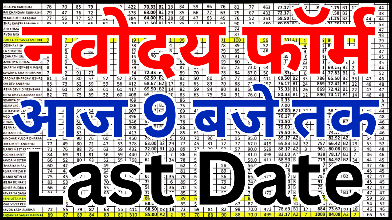 JNVST 2025 Form Online Kaise Bhare
