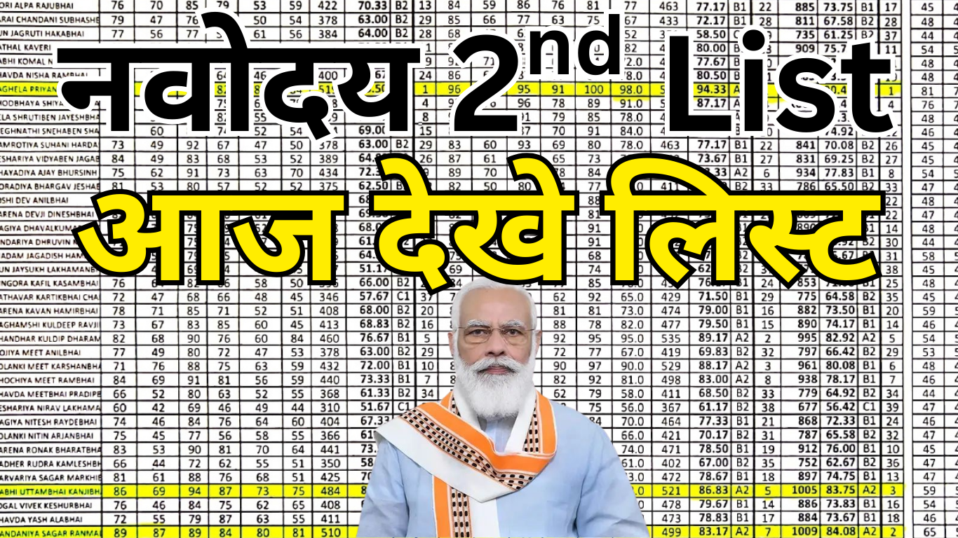 नवोदय सेकंड लिस्ट के अपडेट्स कहां से मिलते हैं?