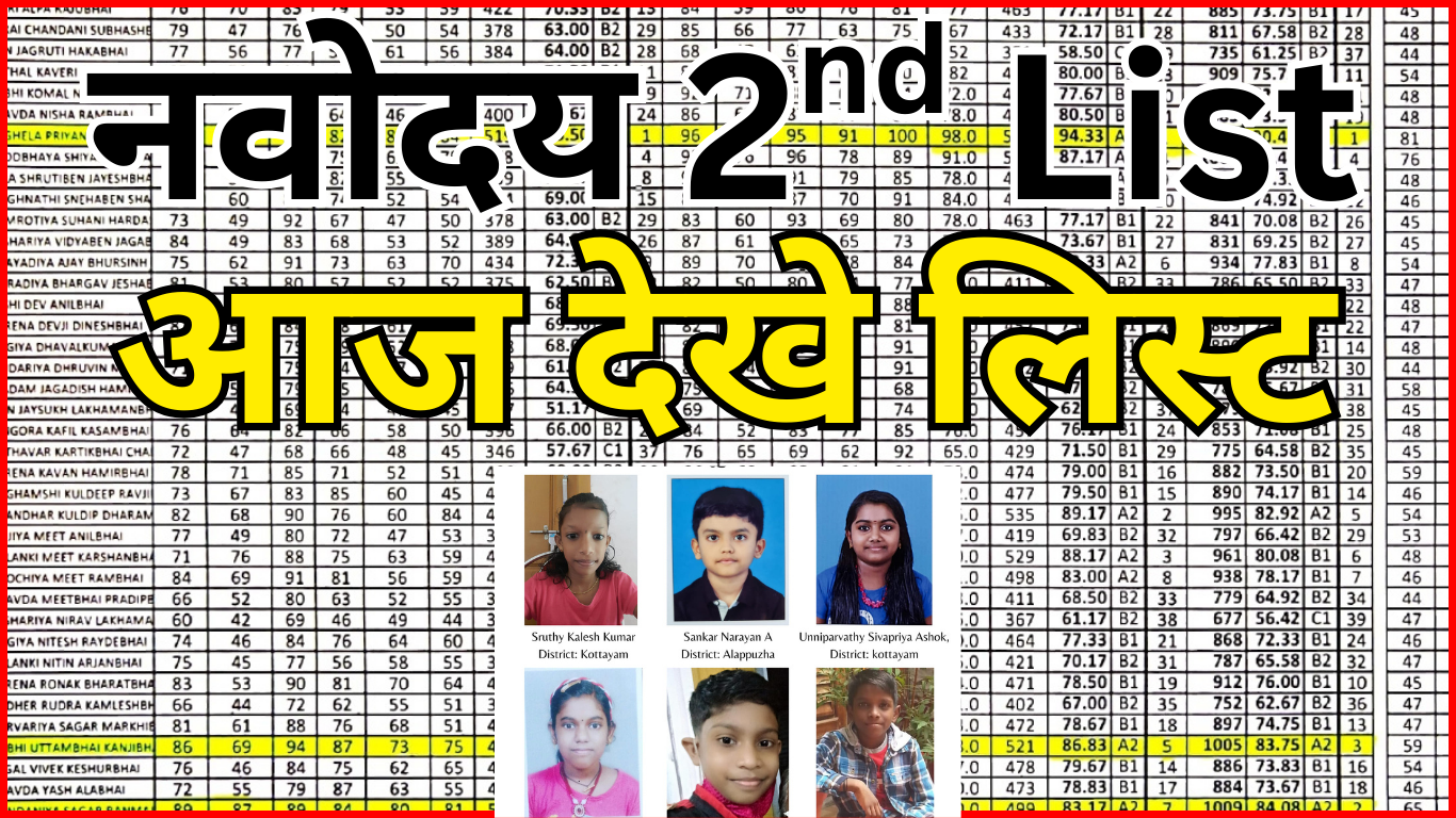 Jawahar Navodaya Waiting List Update