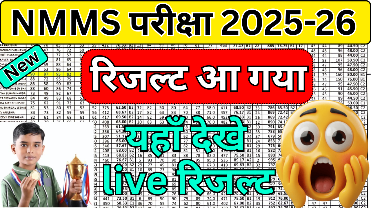 NMMS Result 2025 Download PDF – यहां से करें डाउनलोड