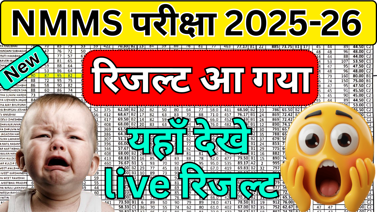 NMMS Scholarship Result 2025 कैसे देखें Step-by-Step