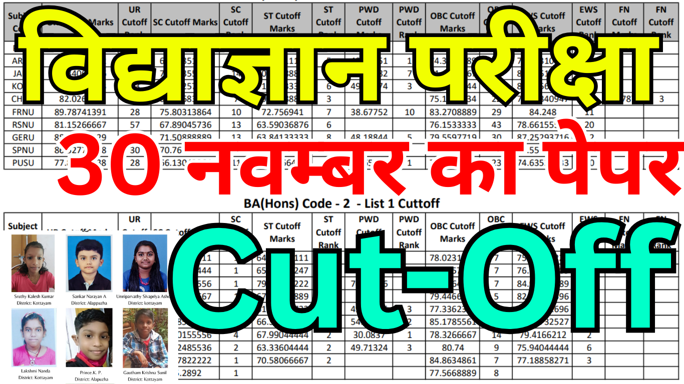 Vidyagyan Cut Off कैसे तय होती है