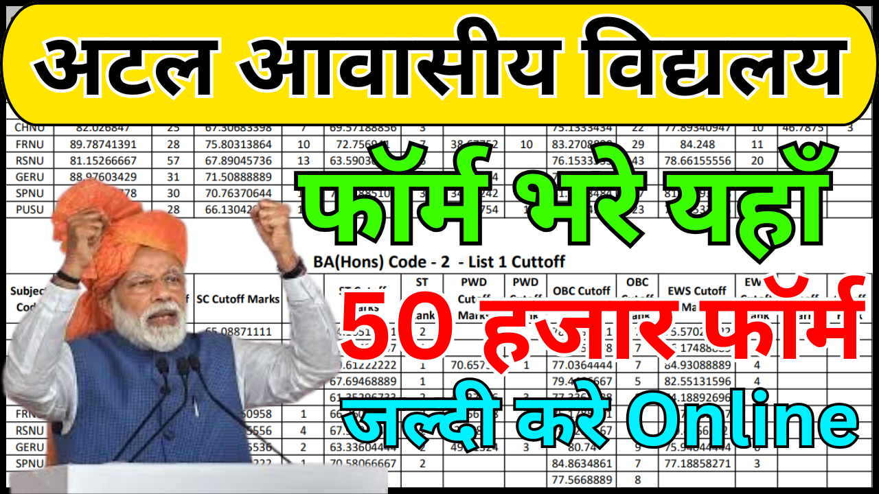 अटल आवासीय विद्यालय एडमिशन 2026