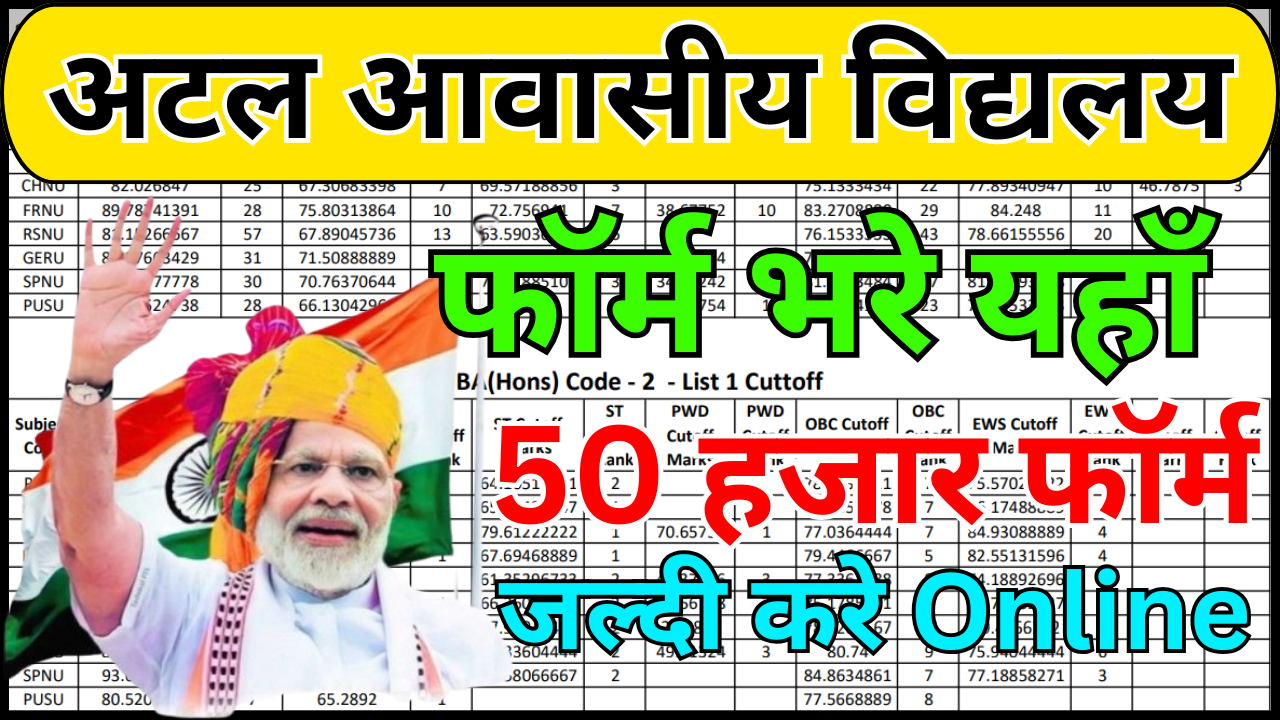 2026 के लिए अटल आवासीय विद्यालय फॉर्म भरने की अंतिम तिथि