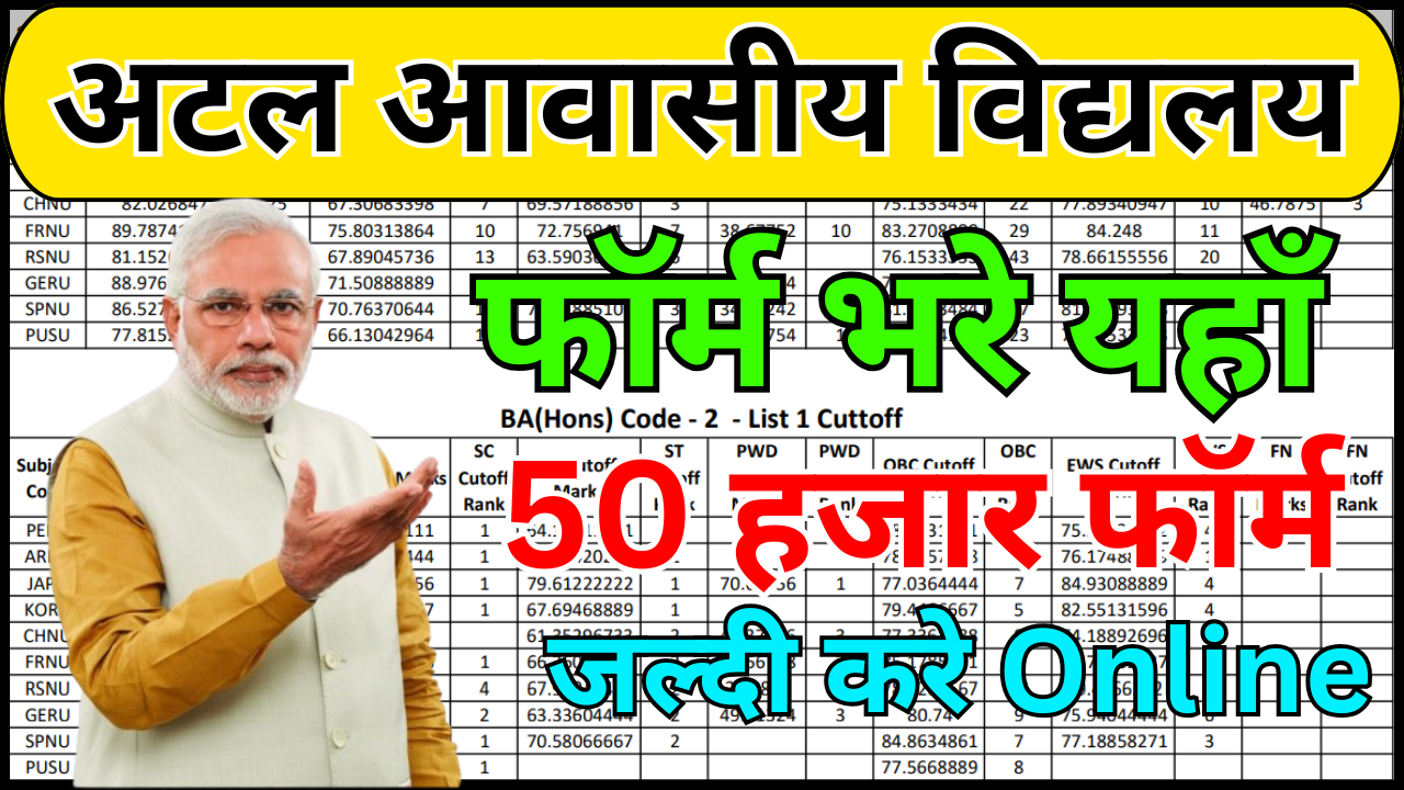 अटल आवासीय विद्यालय एडमिशन प्रोसेस 2026