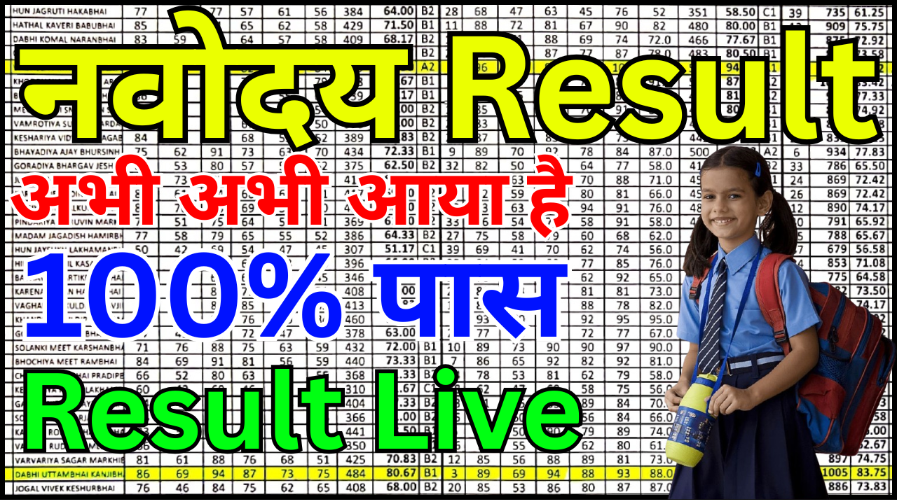 Navodaya Result 2025 Class 9 Selection Status