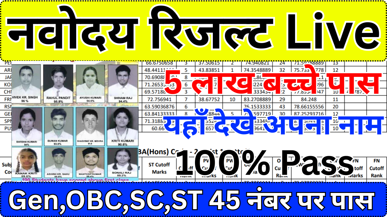 Navodaya Result 2025 – Official Confirmation News