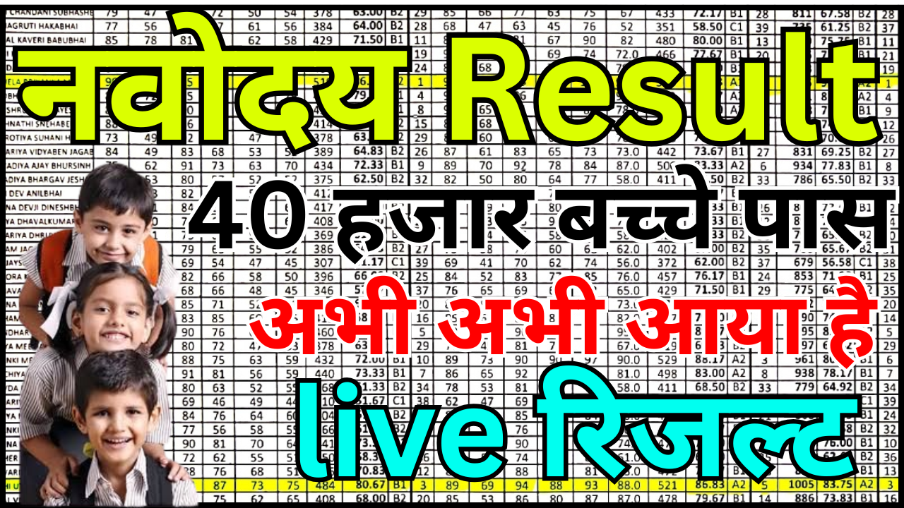 ब्रेकिंग न्यूज: नवोदय रिजल्ट लाइव अपडेट