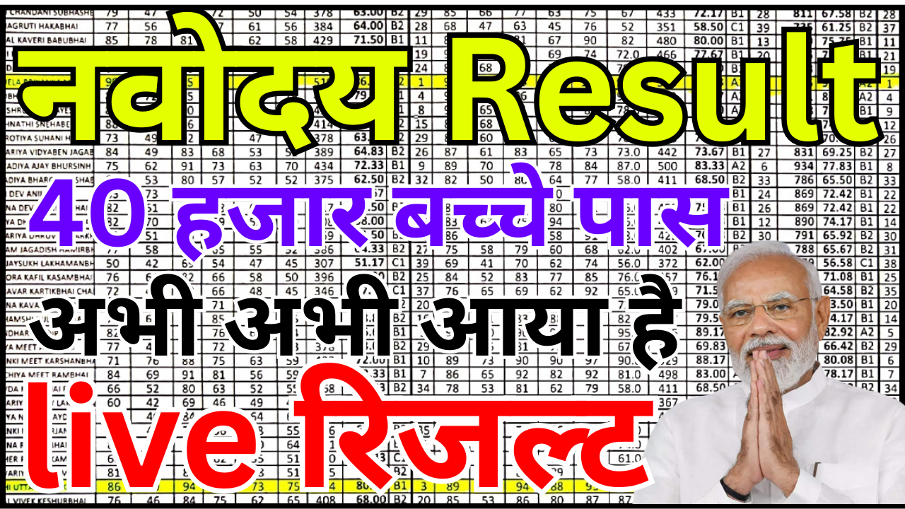 नवोदय पहली लिस्ट रिजल्ट का आधिकारिक अपडेट - यह पढ़ें