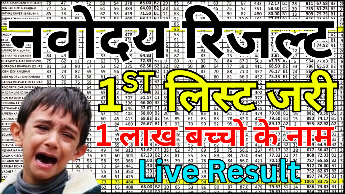 Navodaya 1st List Result कब आएगा