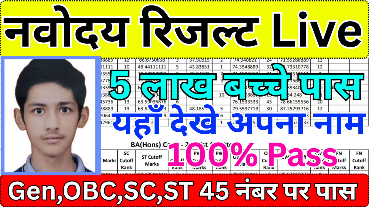 नवोदय विद्यालय मेरिट लिस्ट 2026 – राज्यवार जानकारी