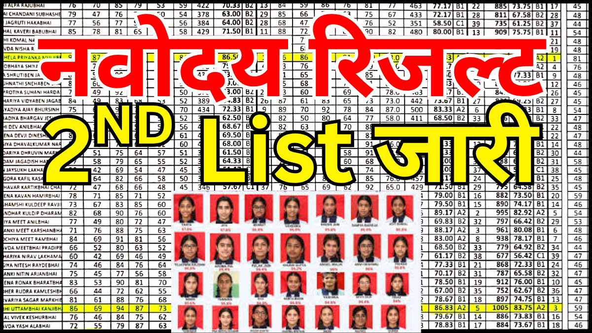Navodaya 2nd List 2026 लाइव, अभी चेक करें