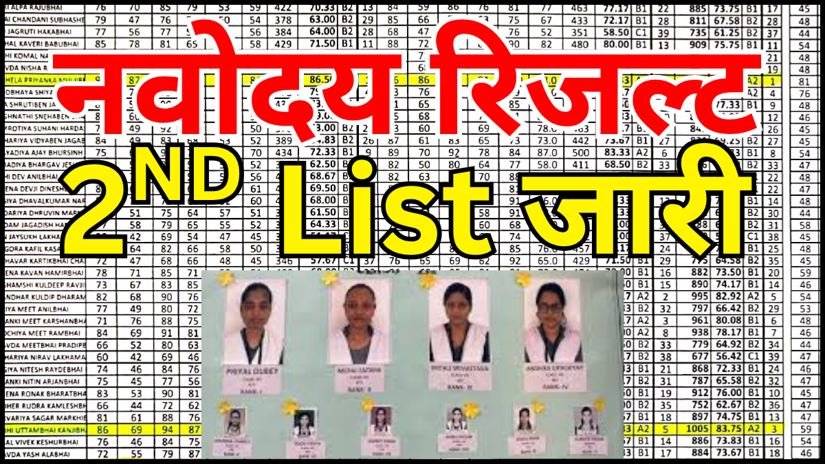 नवोदय दूसरी लिस्ट जारी, छात्रों के लिए बड़ी खबर